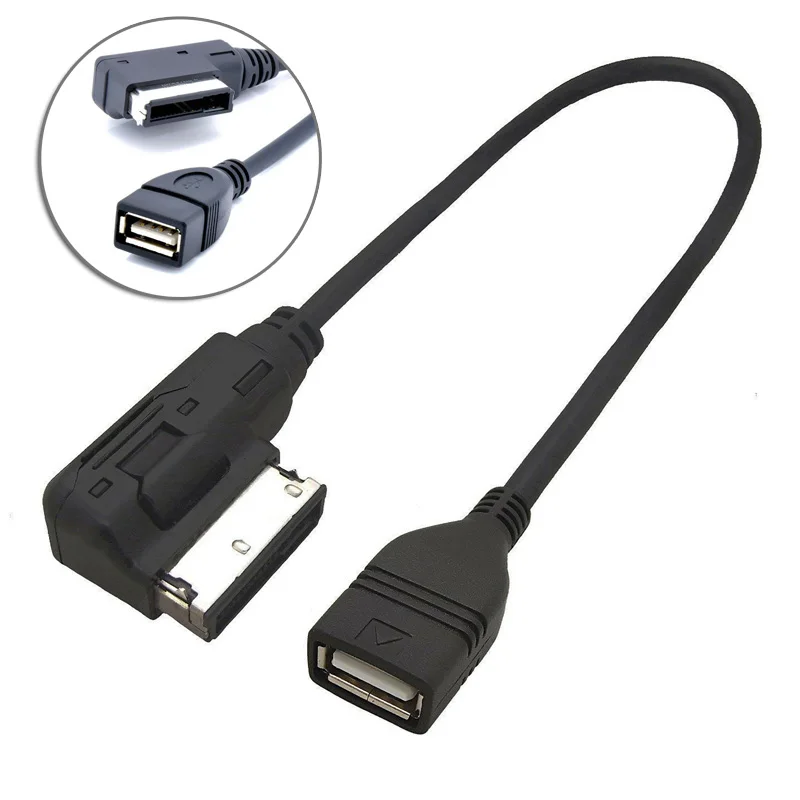 Черный Автомобильный MDI музыкальный интерфейс кабель-адаптер USB AUX шнур для Beetle Tiguan Golf