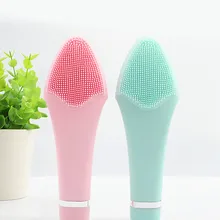 Новая силиконовая электрическая щетка для лица инструмент для очищения лица Вибрационный массажер для снятия макияжа Очищающая щетка для очищения лица