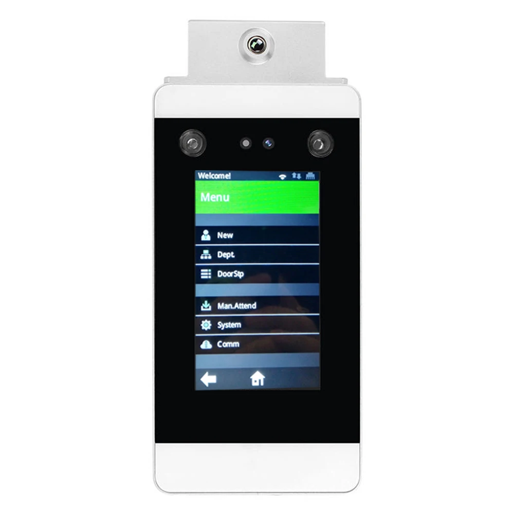 WIFI TCP/IP Temperature measurement Facial Recognition Time Attendance and Access Control System