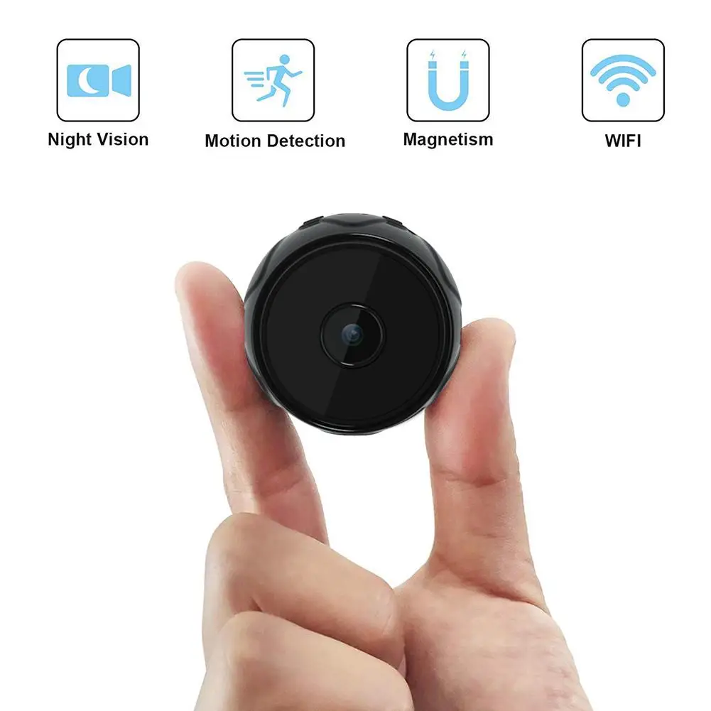 

Mini IP Camera Smart Miniature Camera WiFi Wireless Network Night Vision 1080P Infrared Camera Supports 128G Memory Card