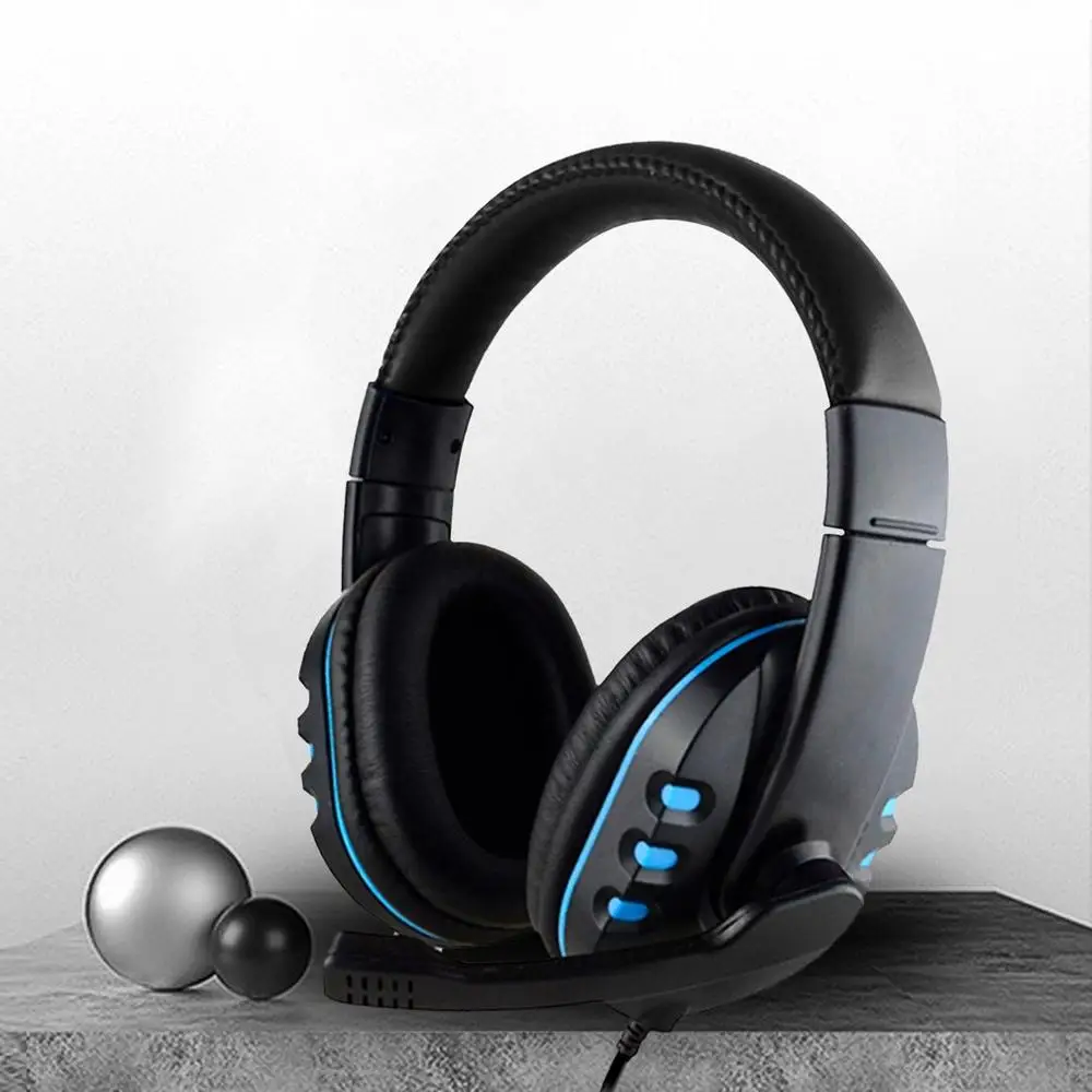 Stereo Gaming Headset For Xbox one PS4 PC 3 5mm Wired Over Head Gamer Headphone With Microphone Volume Control Game Earphone