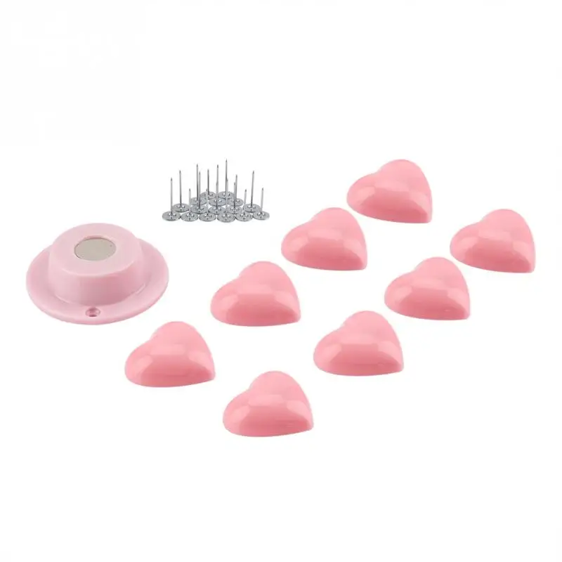 

8Pcs Pink Heart Blanket Fixer Clip Bed Sheet Non-slip Fastener Quilt Cover Anti Move Buckle