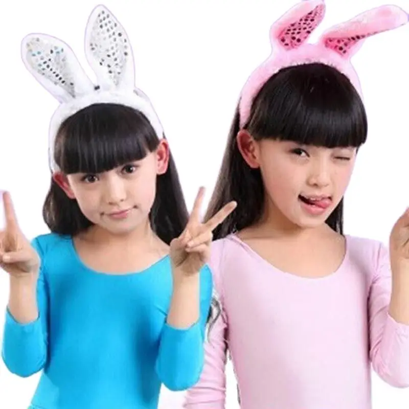 

New Hair Bands for Women LED Plush Hair Bands Toys Halloween Bunny Ears Hoop LED Glowing Rabit Ear Headband Toy Flashing Hoop