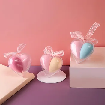 

2 Pcs fashion Makeup Foundation Sponge Blending Makeup Sponge Set Soft Smooth Good Elasticity Puff Cosmetics Boxed