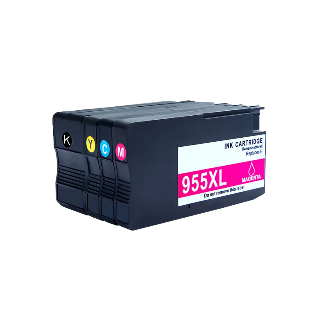 4PK Совместимость 955 XL 955XL переработанного чернильного картриджа для hp OfficeJet Pro 7720 7740 8710 8715 8720 8730 8740 8210 8216 8725 принтер