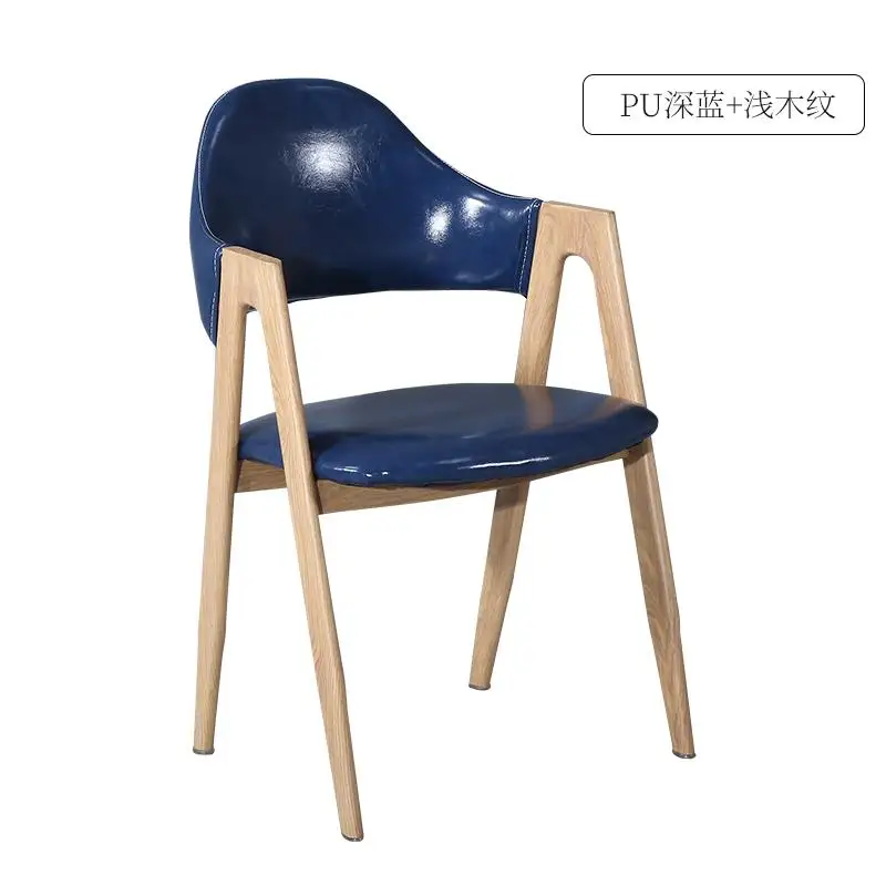 Стул для кафе, стулья для вечеринки, деревянный скандинавский обеденный стул, домашний простой стул, сетчатый красный стул для ресторана, чайного кофейня, столы и стулья - Цвет: Style 3