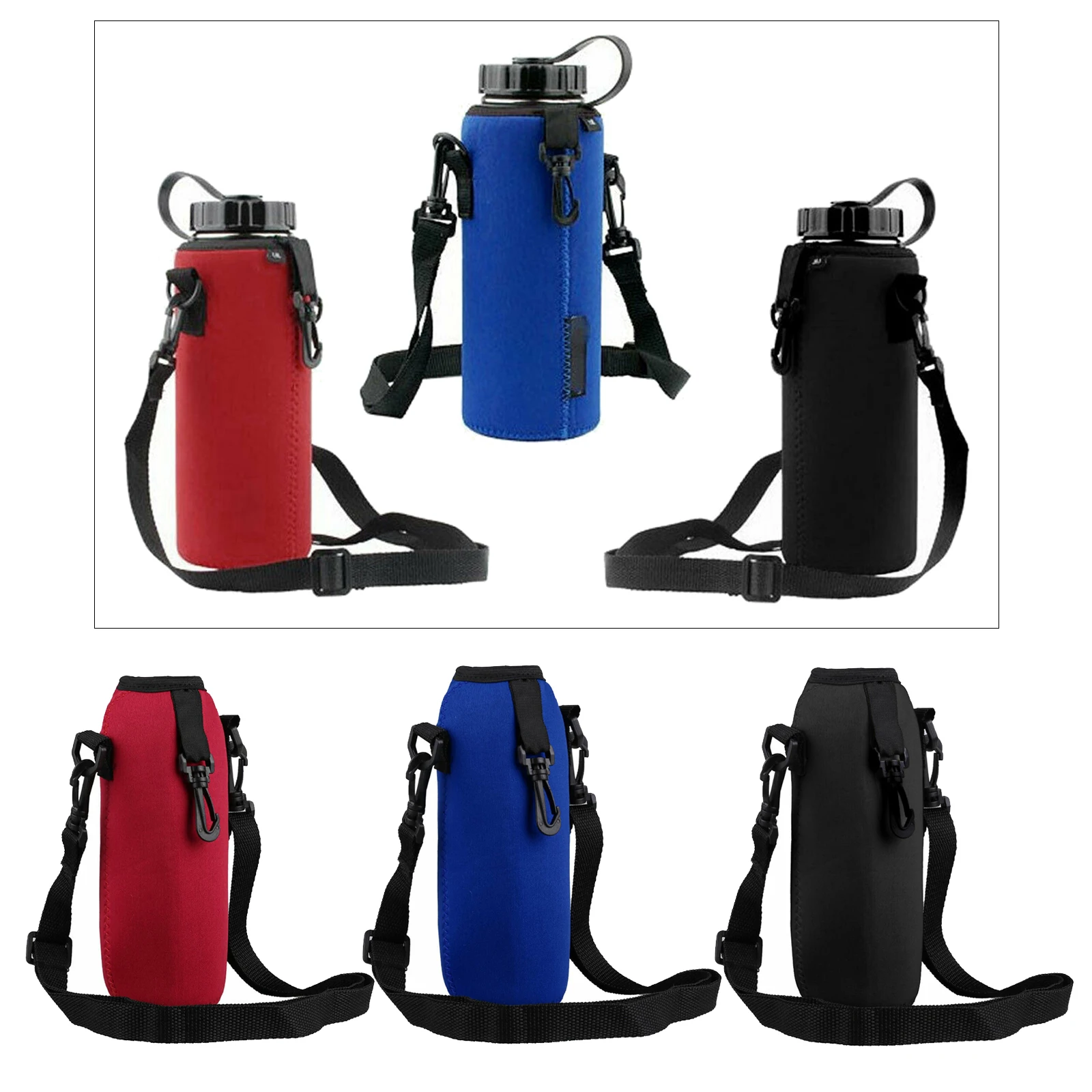 Water Bottle Carrier 750ml Neoprene Water Bottle Carrier Insulated Water Bottle Holder Bag Case