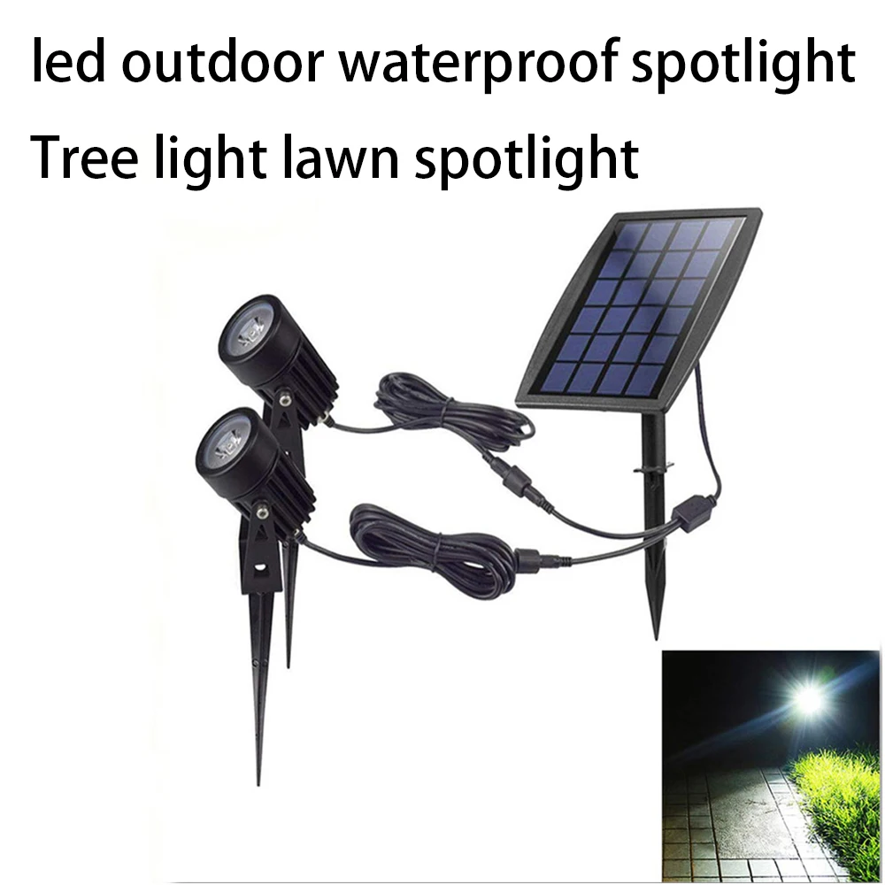 

Solar outdoor spotlight solar led sensor spot led exterieur outdoor waterproof spotlight tree light lawn spotlight plug light