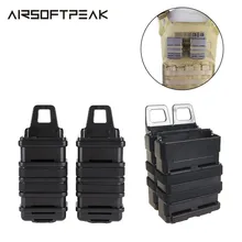 2 шт./лот, быстрый подсумок, Молл, страйкбольная винтовка, система Molle, Охотничьи Аксессуары для 5,56, Mag M4, MP5, два держателя, Быстрый Чехол