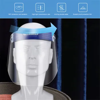 

1/2/3PCS Full Face Masks Anti-fog Dust-proof Face Shield Protective Cover Transparent Face Eyes Protector Safety Mask