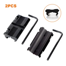 

2Pcs Tactical Scope Adapter Mount Base 11mm Dovetail to 20mm Weaver Picatinny Rail Mount Hunting Rifle Ring Converter Accessory