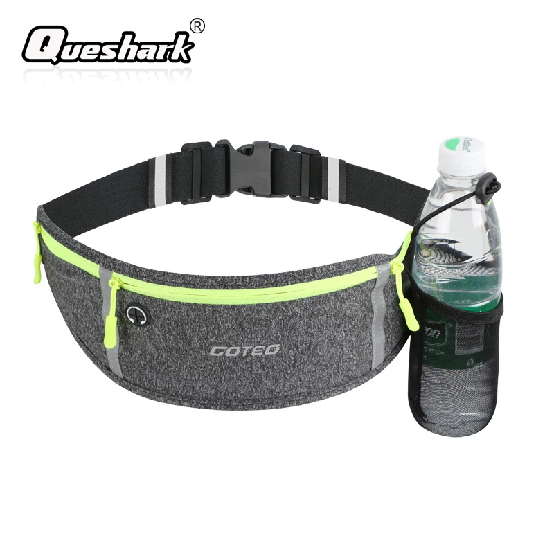 Waterproof Running Waist Bag Outdoor Cycling Sports Waist Pack with water bottle Holder Jogging Climbing Fishing Waist Belt Bag