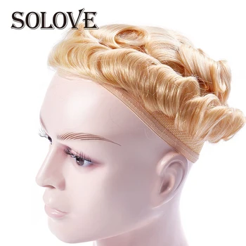 

Men Toupee Wig Hairpiece PU Replacement Systems Thin Skin 0.04-0.05mm 8x10 Handmade Natural Indian Human Remy Hair 6Inch