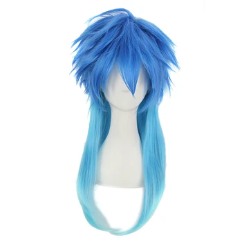 

Janpanese DRAMAtical Murder mens Seragaki Aoba cossplay wig DMMd Seragaki Aoba role play blue styled hair