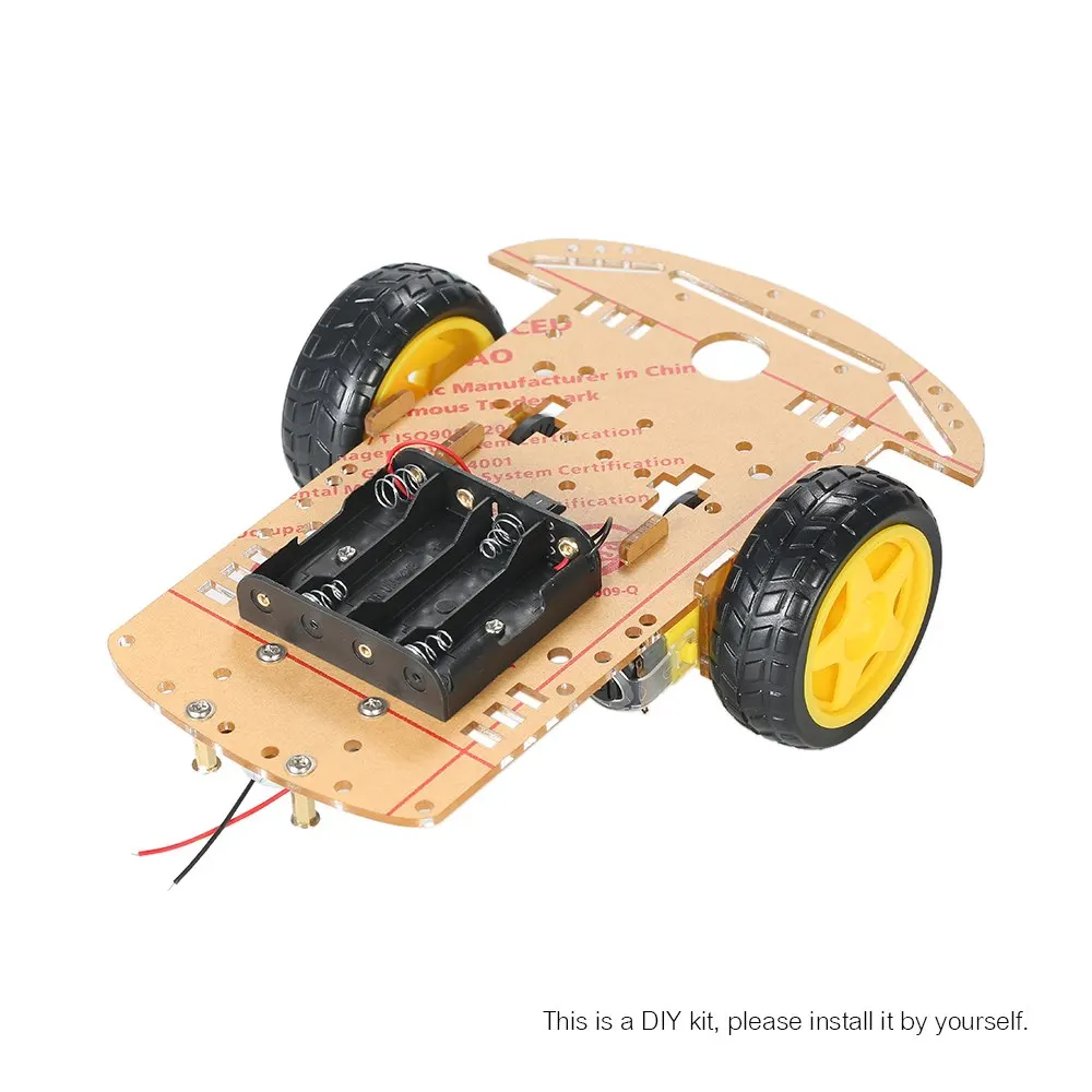 

2WD 2-Wheel Smart Car Chassis DIY Kit Tracing Car high quality motors with Speed Encoder 2 Motor 1:48 for Arduino