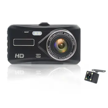 

Dual Lens Driving Recorder 1080P 4 Inch Touch Screen Driving Recorder Motion Detection Parking Monitoring