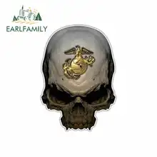 EARLFAMILY 13cm x 10.8cm for Marines Skull Soldier Funny Car Stickers RV VAN 3D DIY Fine Decal Waterproof Anime Truck Vinyl JDM EARLFAMILY 13cm x 10.8cm for Marines Skull Soldier Funny Car Stickers RV VAN 3D DIY Fine Decal Waterproof Anime Truck Vinyl JDM