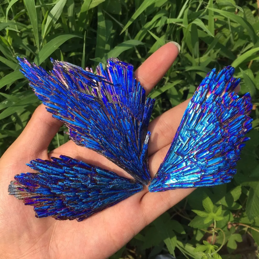 1pcs 30g A+A+ Quartz Crystal Rainbow Titanium Cluster VUG Mineral Specimen Reiki Healing
