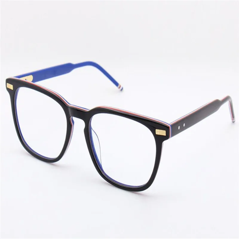 COLOR2 Унисекс Винтажный Полный оправа ацетат асферические линзы оптическая Eyewwear Леопард антибликовые очки бренд очки для чтения; оправа - Цвет оправы: COLOR2