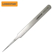 Lodestar/Leda L605214 тонкий тип тусклый лак жесткий Острый Пинцет Изогнутый пинцет