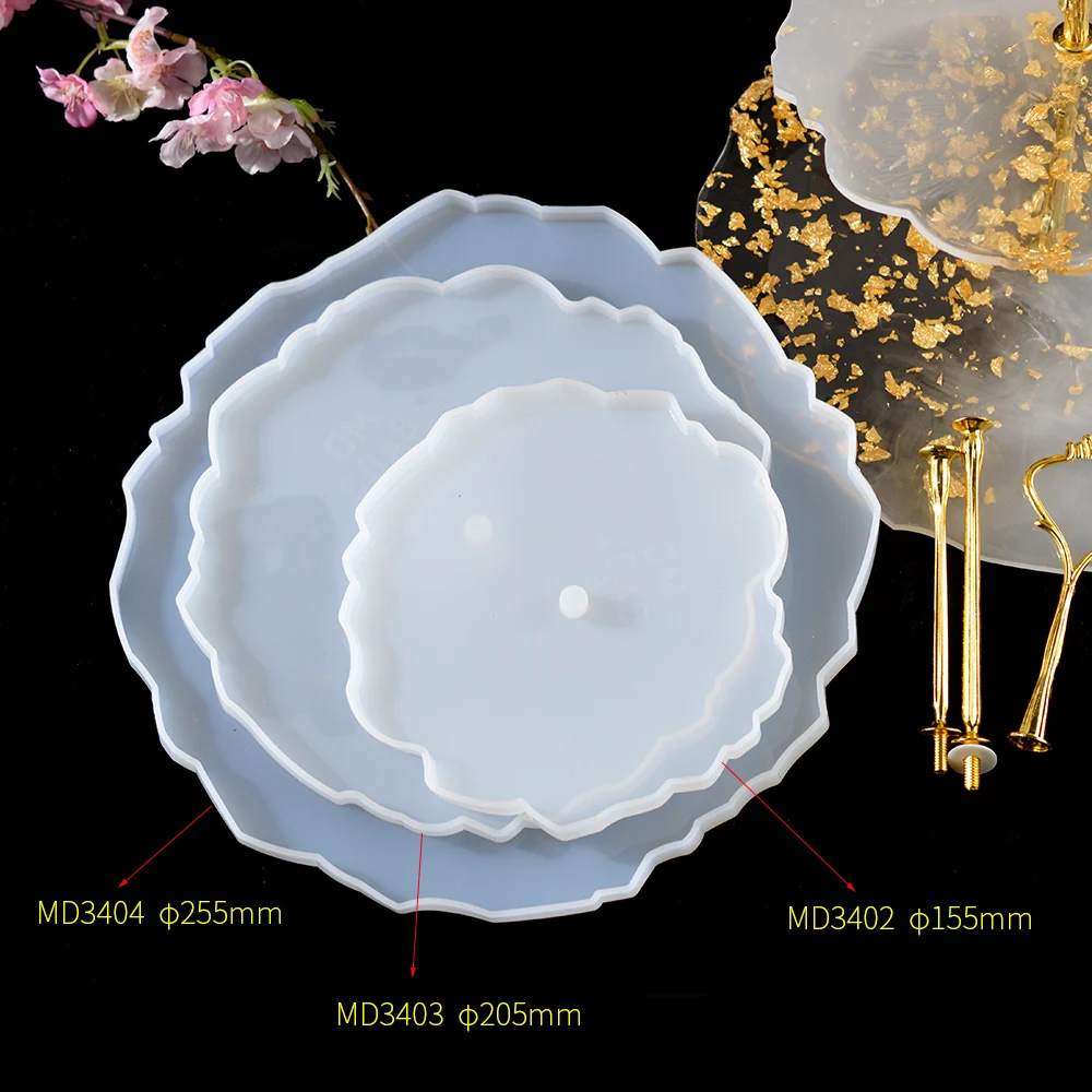 

Three Layer Fruit Tray Epoxy Silicone Molde Table Decoration Coaster Resin Molds DIY Material Moule Resine Epoxy For Craft