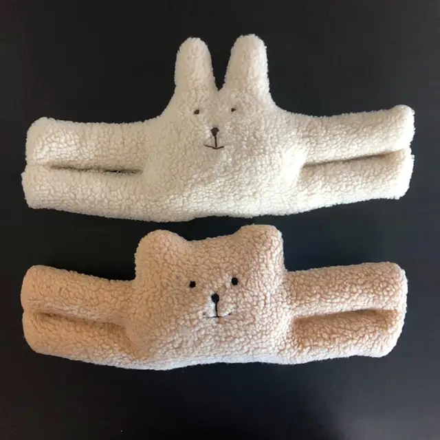 만화 두꺼운 봉제 토끼 곰 인형 아기 도어 스토퍼, 안전 캐비닛 잠금 도어 클립, 어린이 핀치 방지 손 손가락 보호대