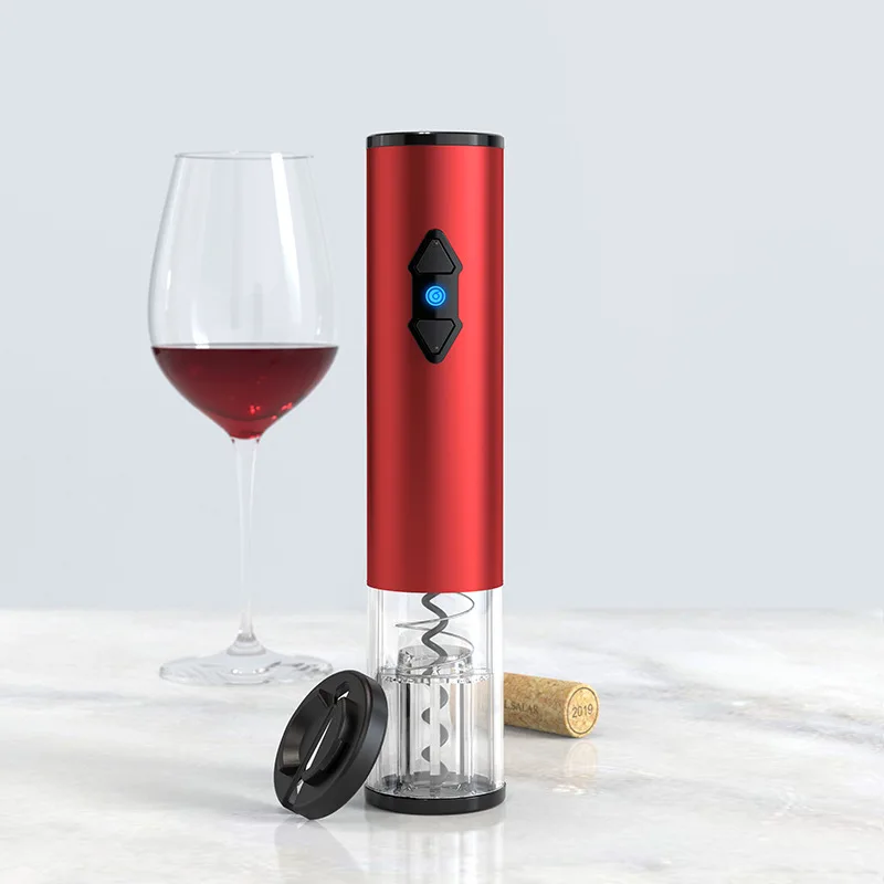 Home Classic Stainless Steel Automatic Electric AA Battery Kitchen Accessories Corkscrew for Red Wine Can Opener