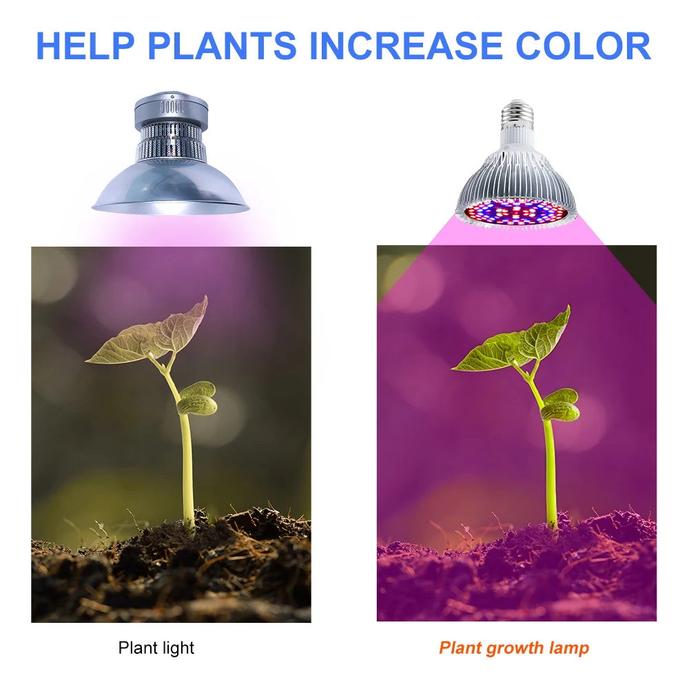 Full Spectrum E27 Plant LED Grow Lamp E14 220V Fito Lamps Greenhouse Lighting 18W 28W 30W 50W 80W 100W Phyto Flower Seeds Bulbs led grow light,grow light,led bulb lamp