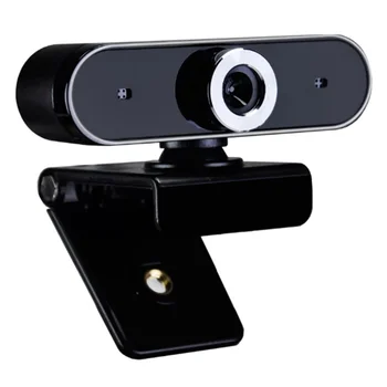 

Rotatable USB Camera Live Broadcast Camera Teaching Webcam with Noise Reduction Mic (Black)