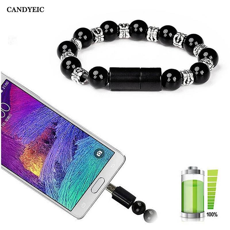 CANDYEIC Творческий Браслет зарядный кабель для vivo X50 Z6 S6 Y70s Y50 NEX 3S G1 USB iPhone Samsung Micro
