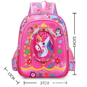 

Cartoon Unicorn Schoolbag for Girls Children School bag for Teenager Girl Orthopedic Princess Backpack Mochila Infantil