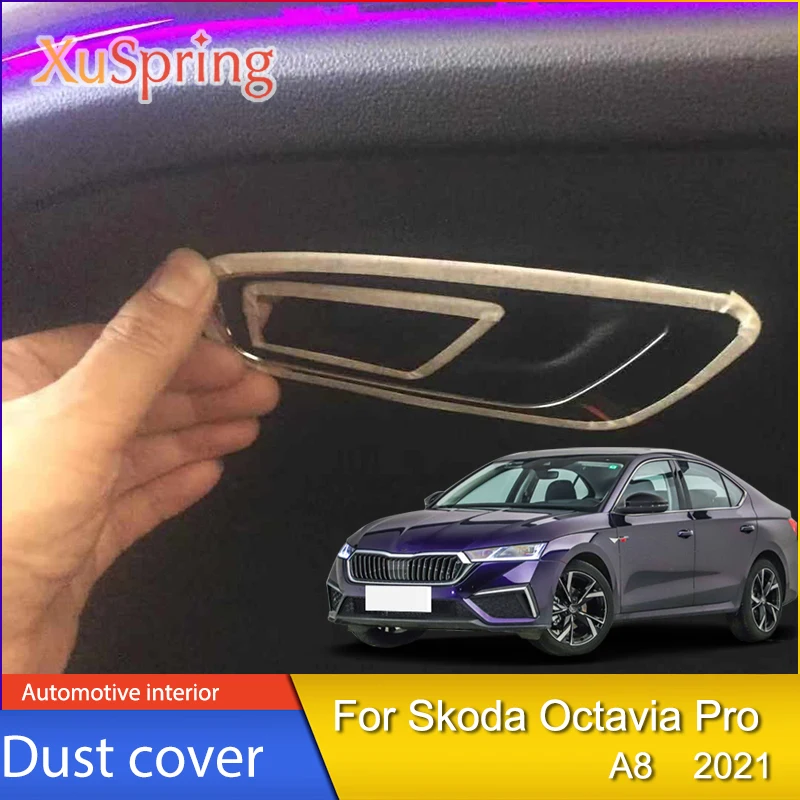 

Car co-pilot Storage Glove Box Handle Frame Stickers Cover Styling 2Pcs/Set For Skoda Octavia Pro A8 2021