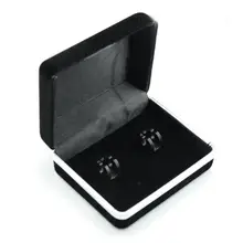 

50% Hot Sales Delicate Cufflink Box Jewelry Storage Organizer Case Cuff Link Display Holder
