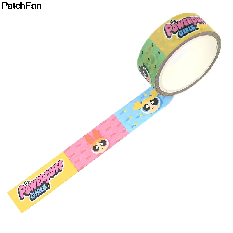 20 шт./лот Patchfan The Powerpuff для девочек DIY Скрапбукинг липкий клей Васи бумага маскирующая лента печатные узоры наклейка A2675