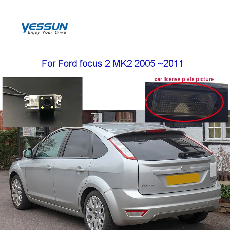 Автомобильная камера заднего вида Yessun для ford focus 2 MK2 2004 2005 2006 2007 2008 ~ 2011 CCD