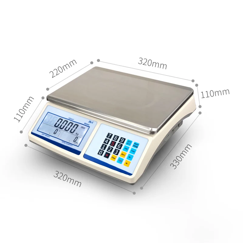 Digital Shipping Postal Scale, 30kg/66lbs, 1g Accuracy, Mail Scale for  Packages