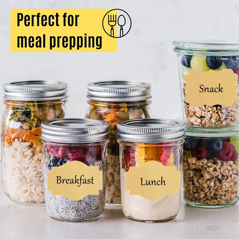 Étiquettes autocollantes Kraft