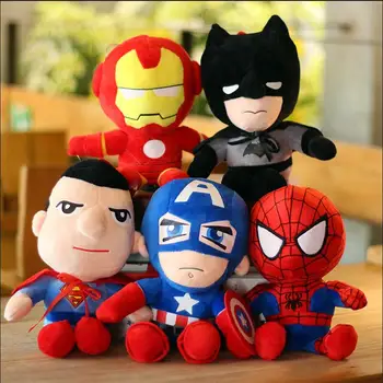 

1pc 30cm 42cm 62cm hero Captain America hulk spiderman plush doll kids sleeping doll stuffed toy creative gift