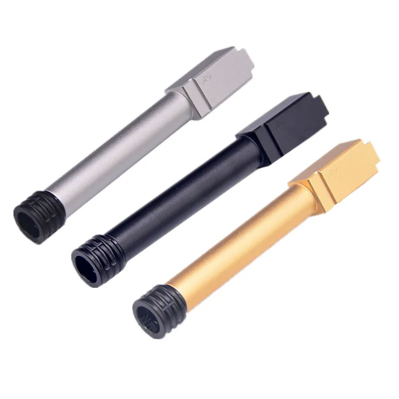 Kublai P1Toy P1s G17 Military Version Metal Decoration Outer Barrel with 11 to 14 Adapter for Hunting Accessory