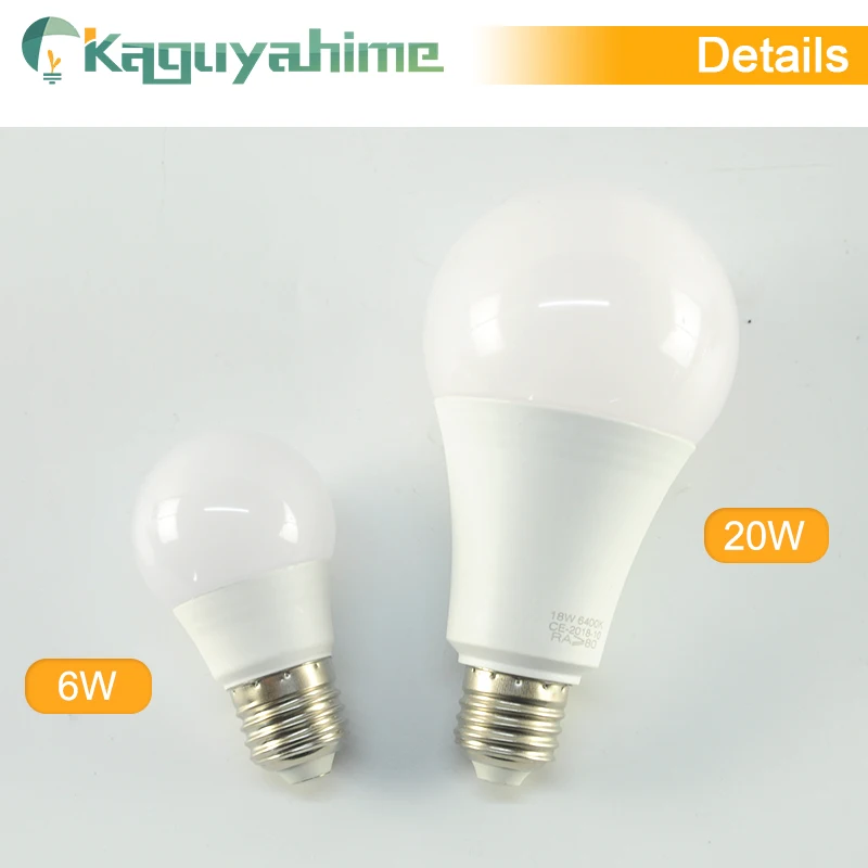 Kaguyahime 1 шт./5 шт. затемнения E27 Светодиодный светильник 220 В 6 Вт 20 светодиодный