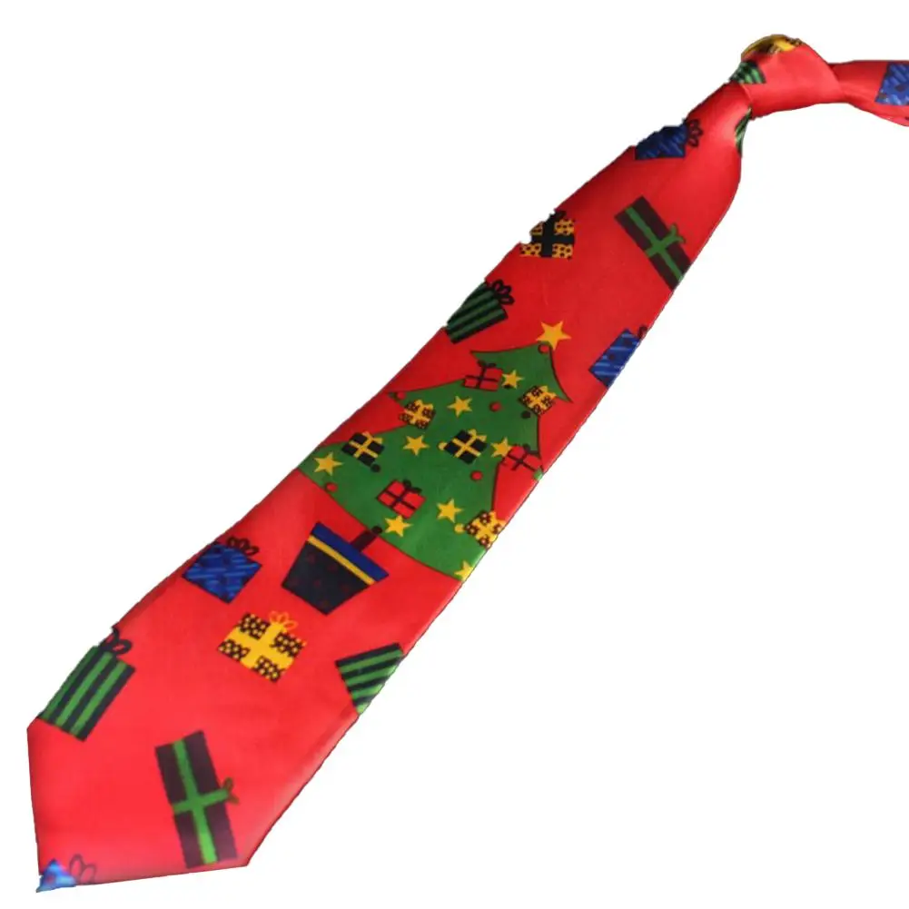 Новый дизайн рождественские галстуки Красный хорошее качество галстук с рисунком Хэллоуин Рождественская елка Снеговик галстук с