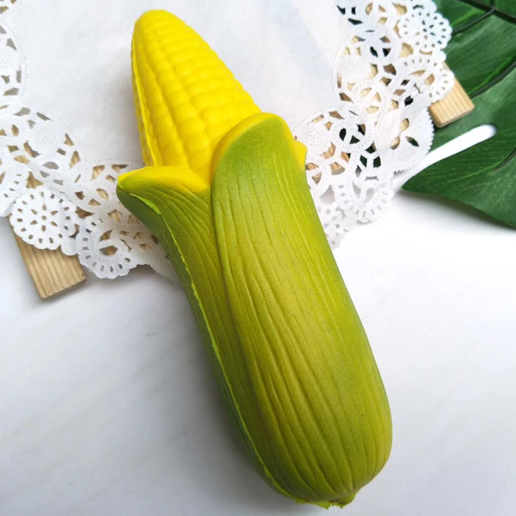 Медленный отскок пу детская игрушка реалистичные тройные Листья Кукурузы форма моделирование декомпрессии игрушка