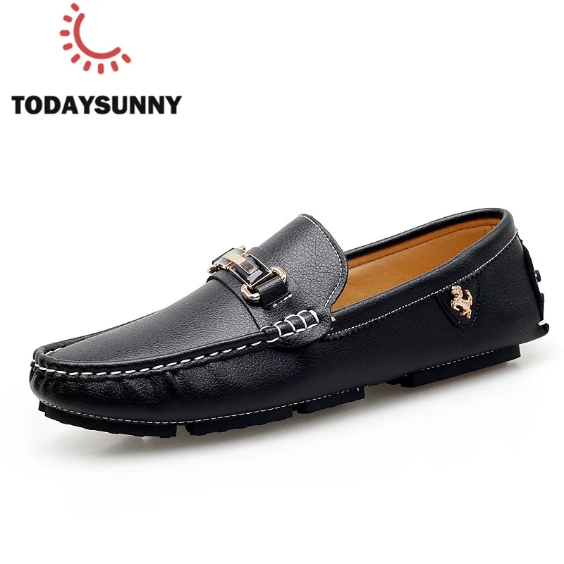 Men Loafers Shoes Casual Spring Summer Sneakers Male Soft Moccasins Leather Flats Driving Big Size 38-47# | Обувь