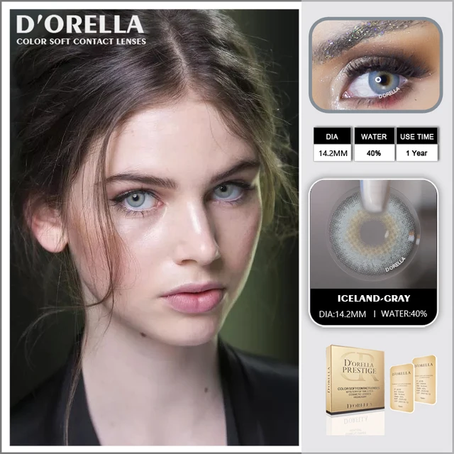 D’orella 1 pair(2pcs) color contact lenses for eyes anime cosplay colored lenses  multicolored lenses contact lens beauty makeup