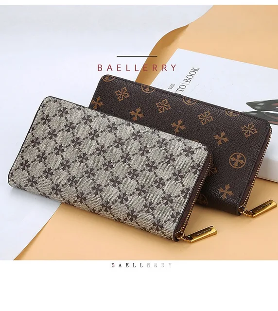 2020 Retro Women's Wallet and Purse Multi-functional Long Purse Zipper Phone Wallet Louis Money Luxury Designer Card Holder