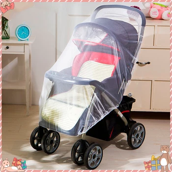 

150cm White Color Baby Stroller Mosquito Net Infants Baby Girl Boy Pushchair Mosquito Insect Net Safe Mesh Cart Mosquito Net