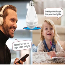 960P 1080P Wireless IP Camera Panoramic IP 3D VR Camera WIFI Bulb Light FishEye 360 Degree CCTV Home Security Mini Cam Wi-Fi 960P 1080P Wireless IP Camera Panoramic IP 3D VR Camera WIFI Bulb Light FishEye 360 Degree CCTV Home Security Mini Cam Wi-Fi