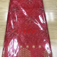 Еще Летающий Базен riche getzner Королевский синий tissu африканская сухая кружевная ткань с бисером и стоенс парча ткань 5+ 2 ярдов/партия