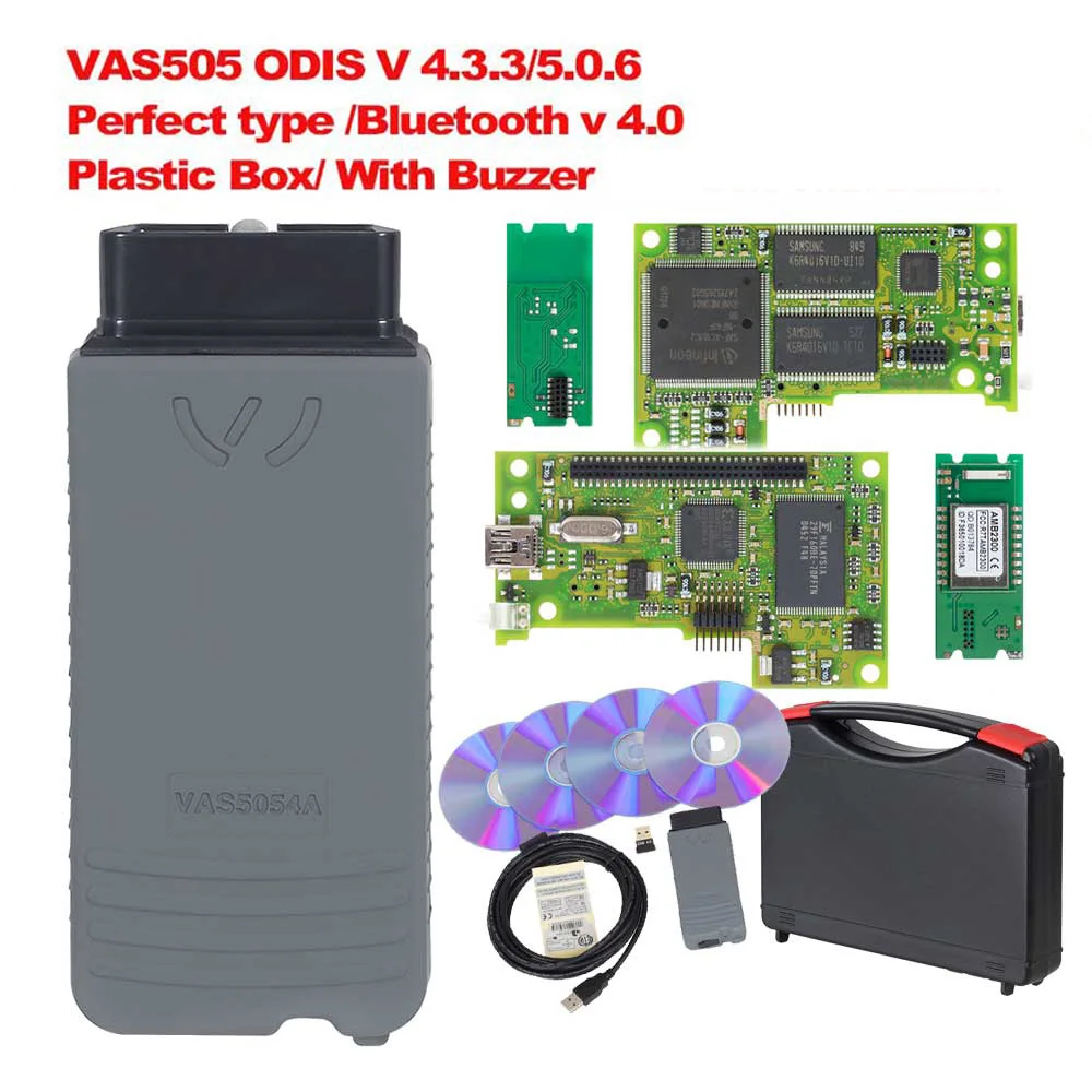 5054A ODIS V4.3.3 полный чип OKI V5.0.6 автоматический OBD2 диагностический инструмент 5054 Bluetooth V4.0 OBD2 сканер кода - Цвет: 5054 perfect plastic