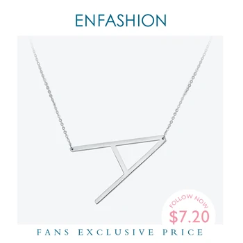 

Enfashion Letter Necklaces Pendants Alfabet Initial Necklace Stainless Steel Choker Necklace Women Jewelry Kolye Collier collare